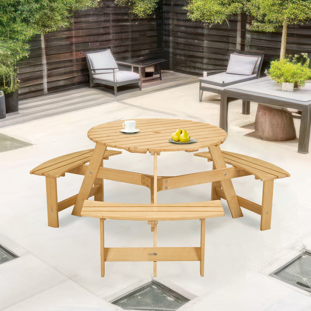 Gather 'Round: Spacious Outdoor Picnic Table Set