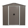 Gray Outdoor Metal Storage Shed