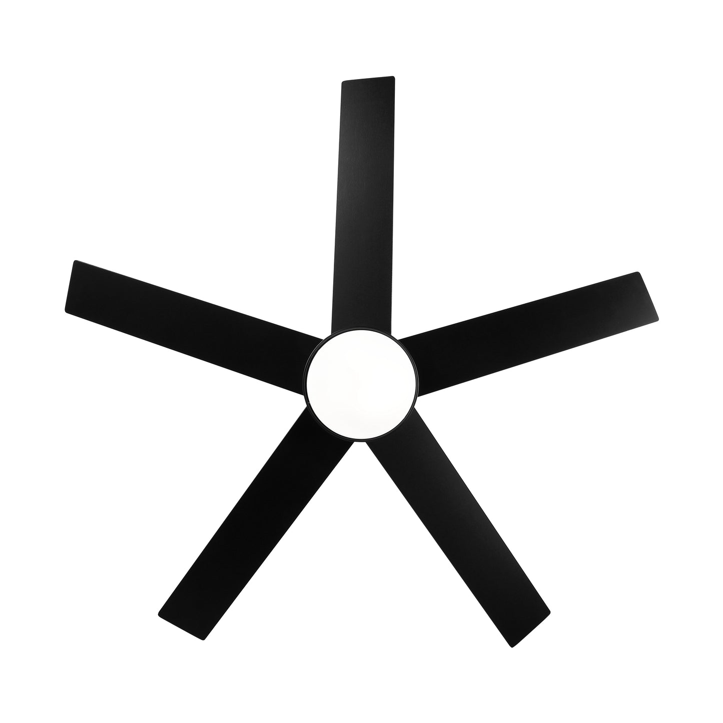 Sleek Black Ceiling Fan with Light