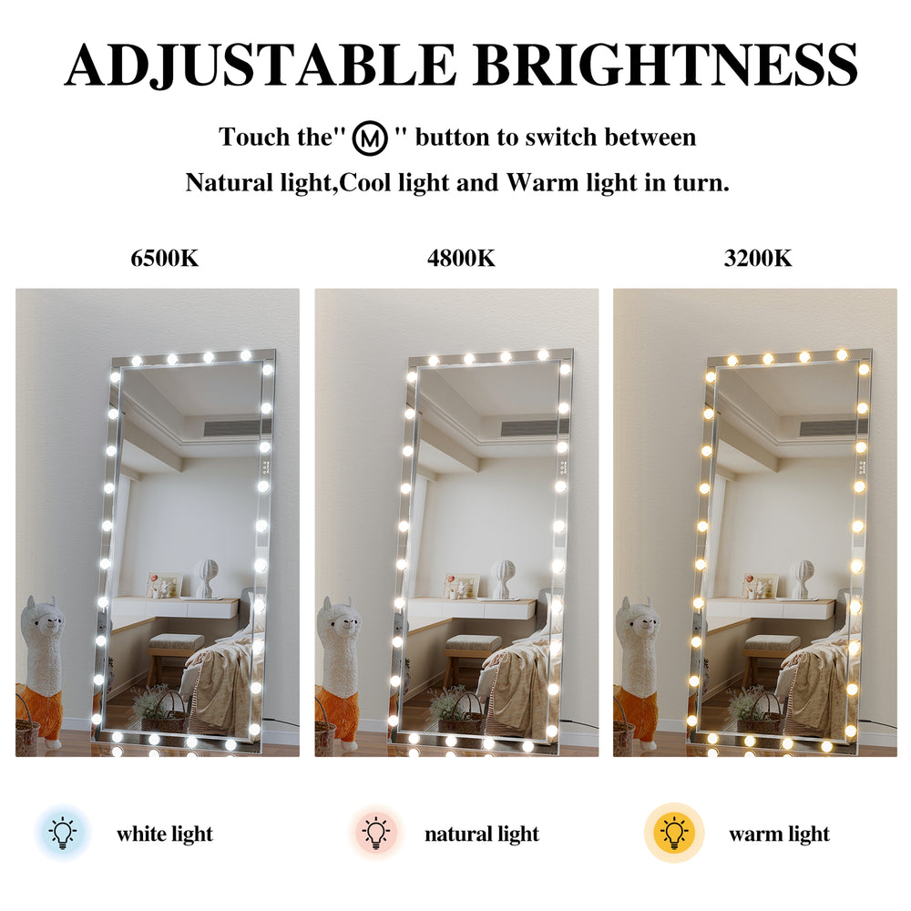 Glam Light-Up Full-Length Mirror