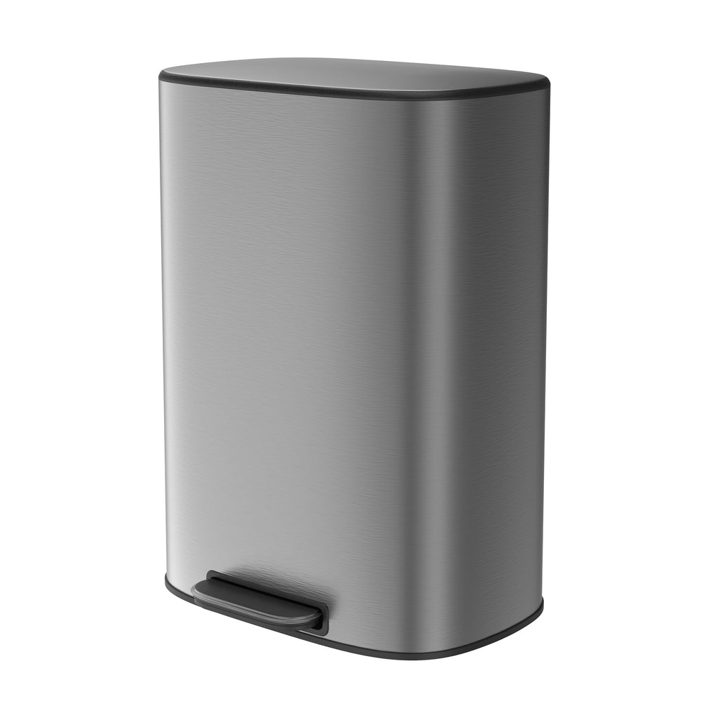 Sleek Soft-Close Kitchen Trash Can with Foot Pedal