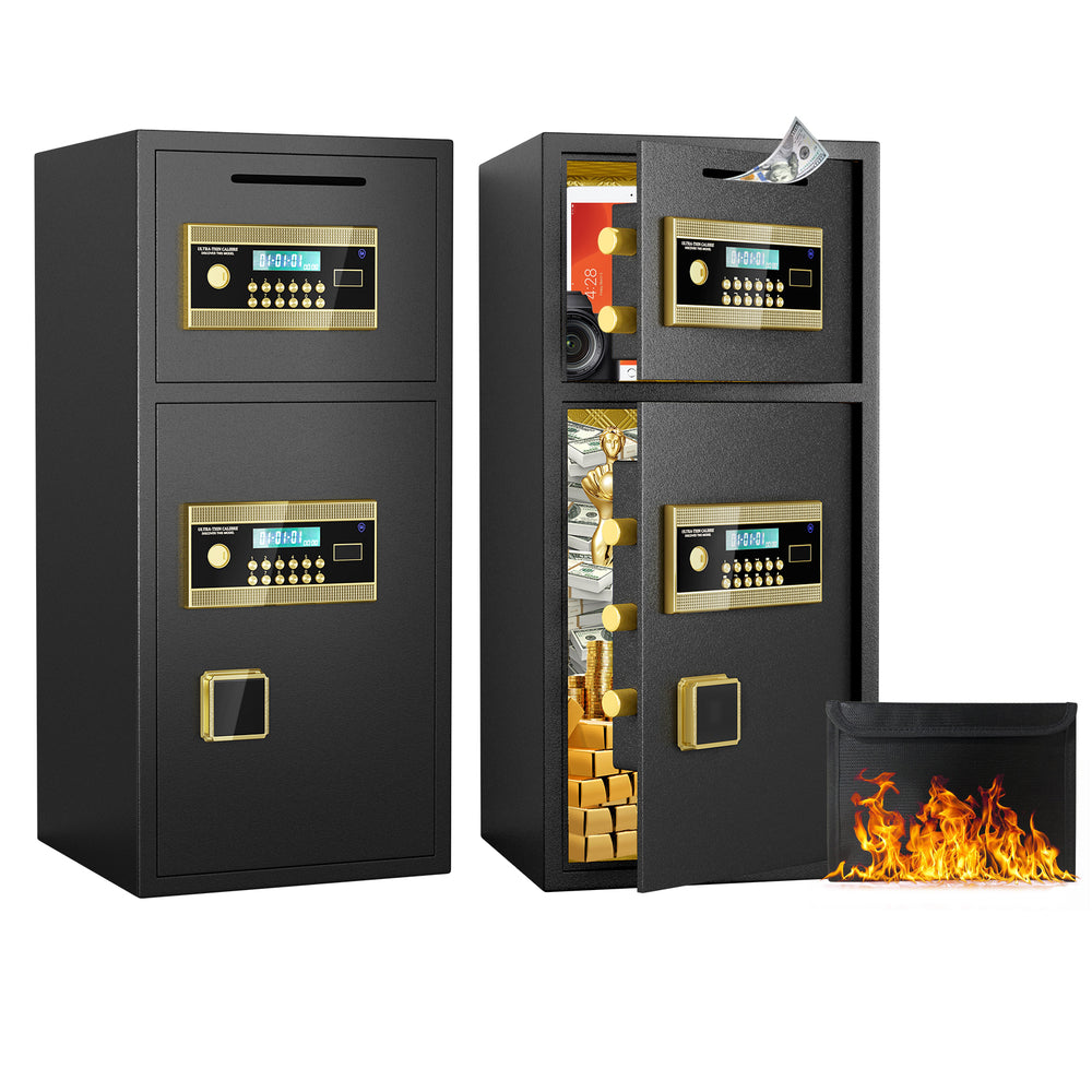 SecureGuard Dual Door Safe with Fire and Water Protection