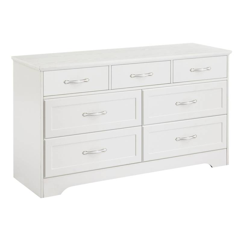 Sleek White 3-Drawer Dresser - Stylish Storage for Any Room