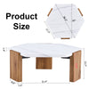 Chic White Top Coffee Table