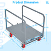 Heavy-Duty Steel Panel Cart with Handrails