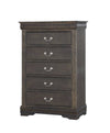 Elegant Dark Gray Louis Philippe Chest