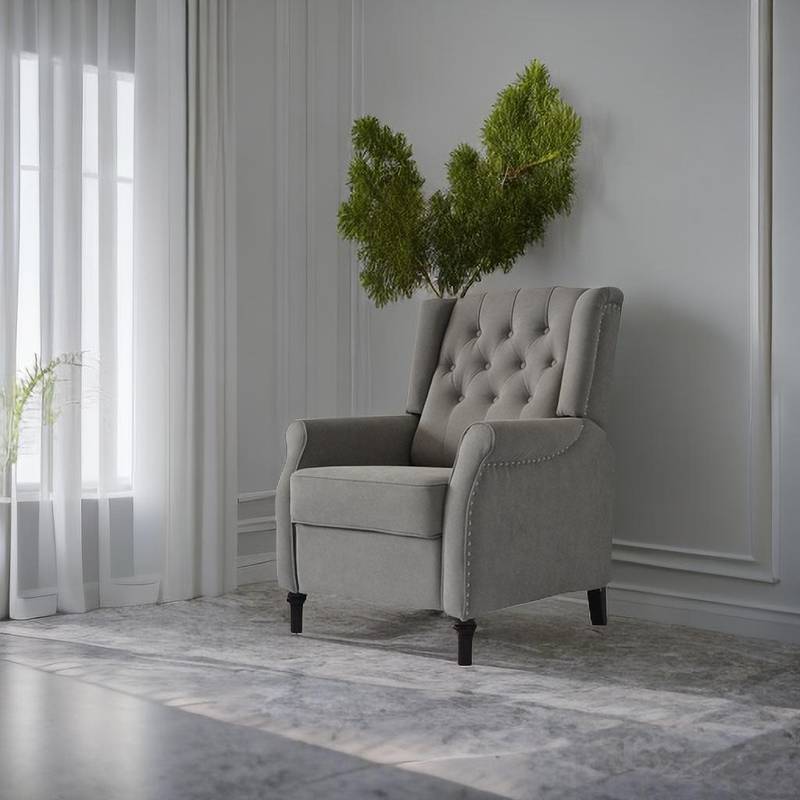Cozy Cloud Recliner Sofa - Light Gray Comfort