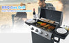 Stainless Steel 4-Burner Propane Grill with Shelves & Wheels