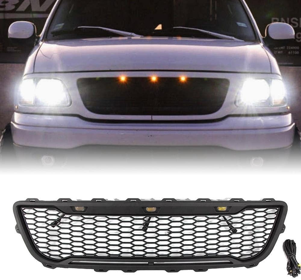 Raptor LED Front Grill for F150 - Matte Black Vibes