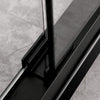 Sleek Black Frameless Sliding Shower Doors