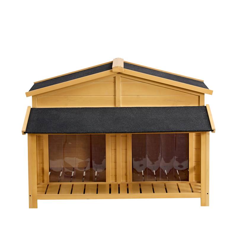 Cozy Cabin Dog House with Porch