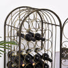 Rustic Wine Jail - Secure Antique Bronze Rack