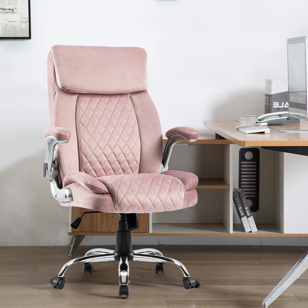 Velvet Swivel Executive Chair