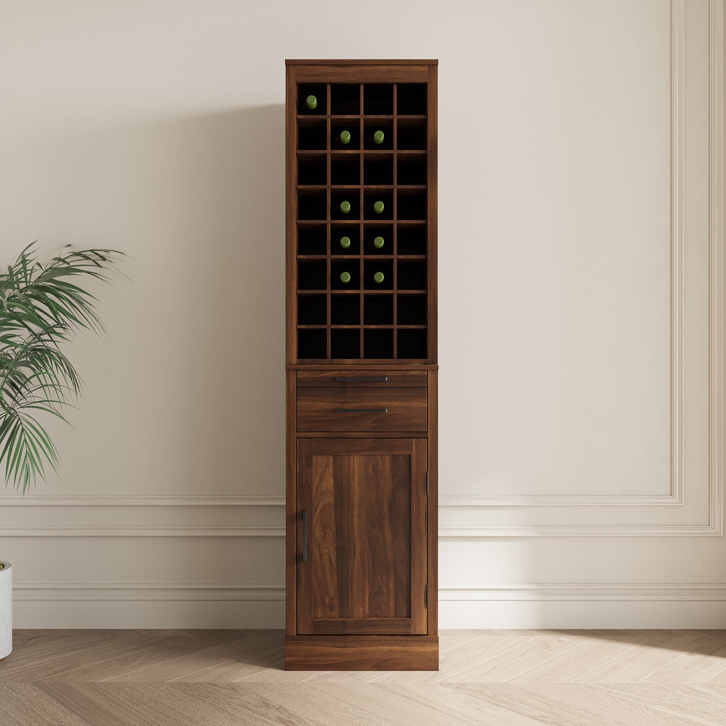 Walnut Retreat Wine Bar Cabinet