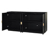 Sleek Storage Sideboard with Wooden Handles