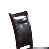 Chic Duo: Mid-Century Modern Faux Leather Dining Chairs in Brown