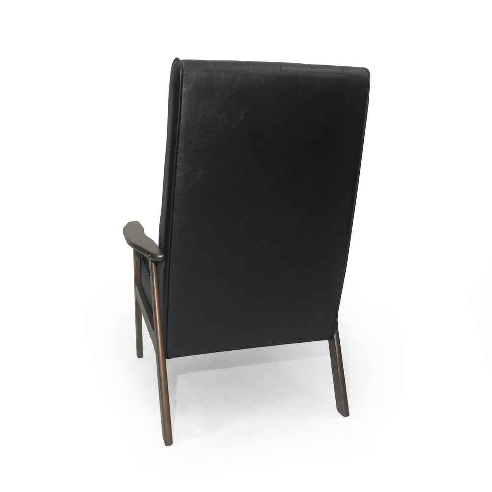 Sleek Black Accent Chair