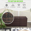 Outsunny Cozy Rattan Storage Chest - Perfect for Patio & Pool!