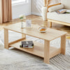 Rustic Chic Double-Layer Coffee Table