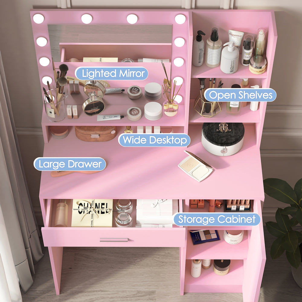 Glamour Glow Vanity Table