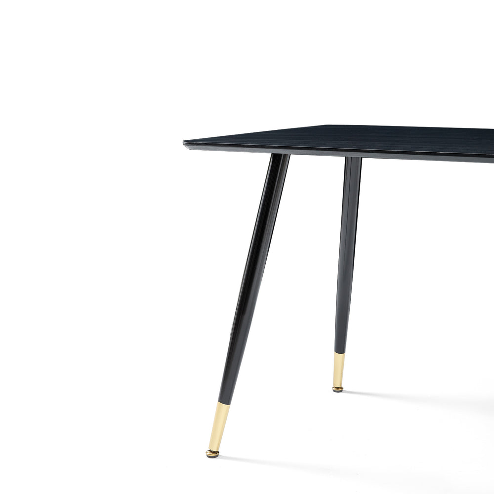 Sleek Black Dining Table for Smart Living