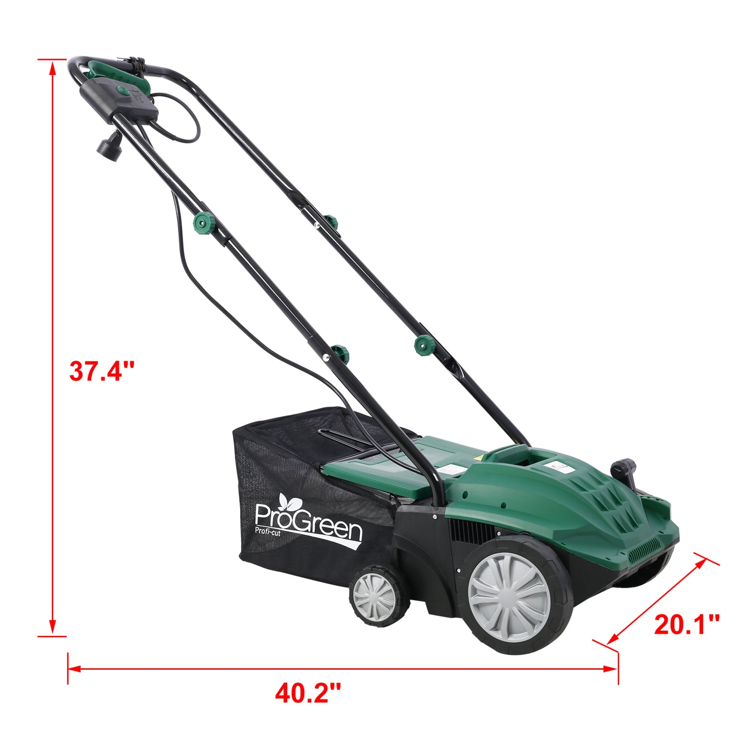 Revive Your Lawn: Electric Dethatcher & Scarifier with Large Collection Bag