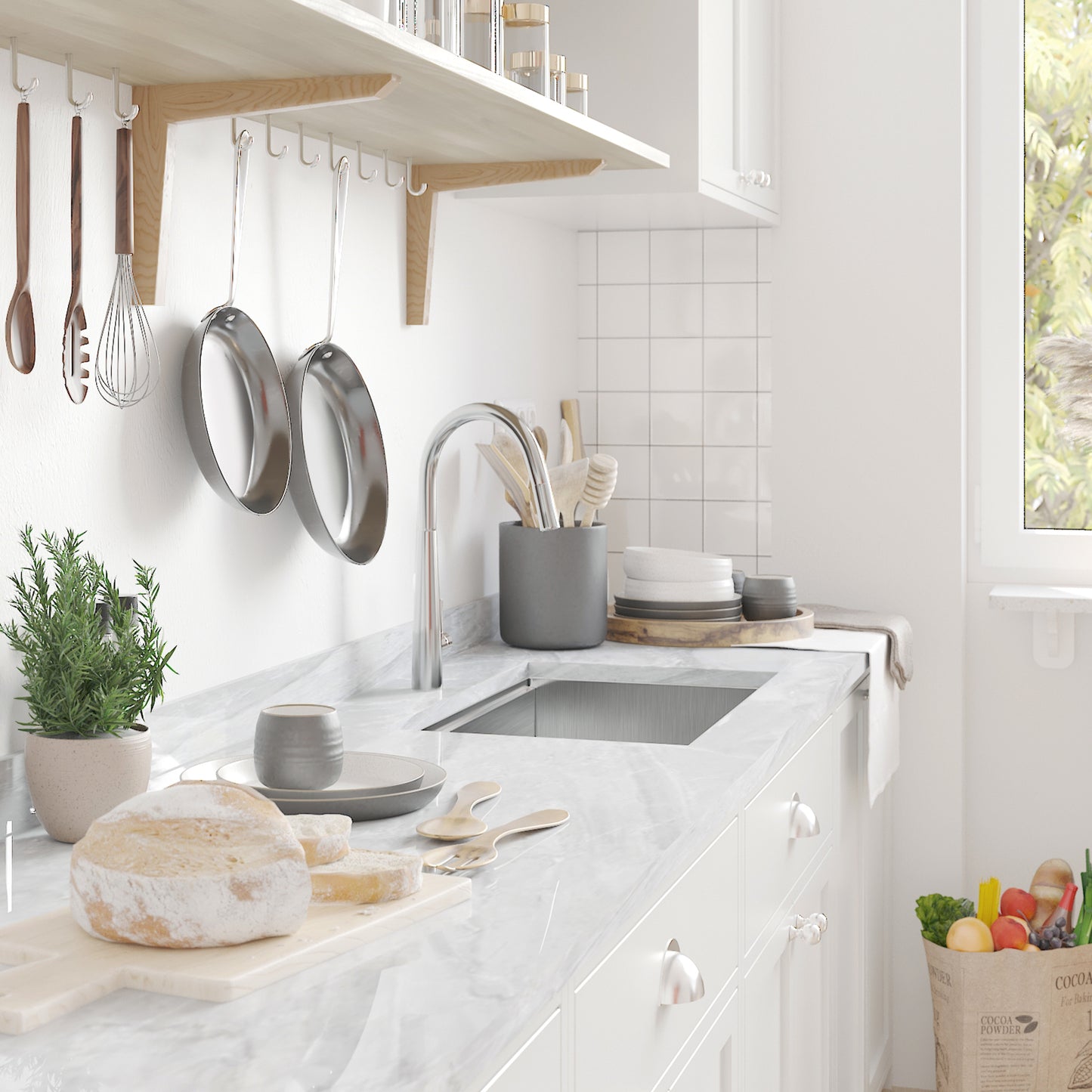 Sleek 30 Undermount Stainless Steel Kitchen Sink