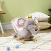 Qaba Elephant Rocking Chair - Fun & Safe Toddler Toy!