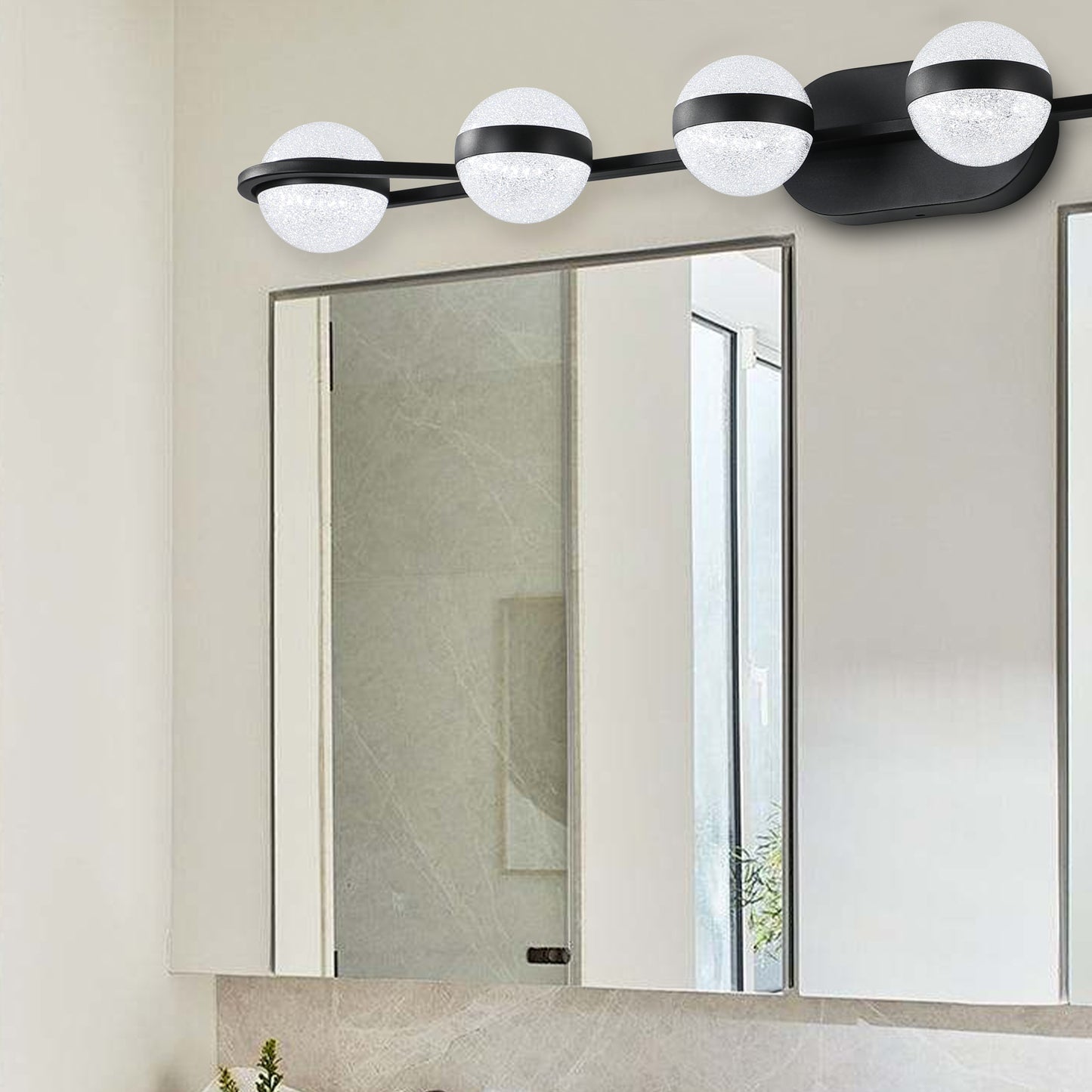 Chic Black LED Vanity Lights for Your Bathroom