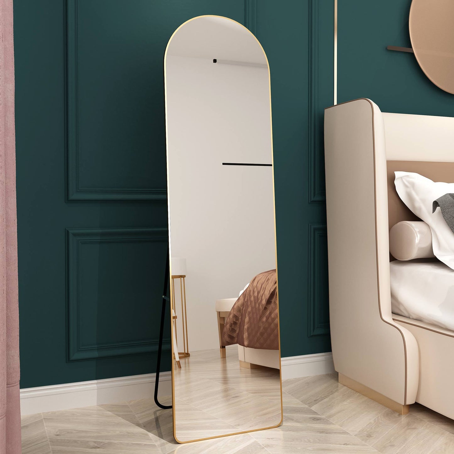 Elegant Arched Full-Length Mirror