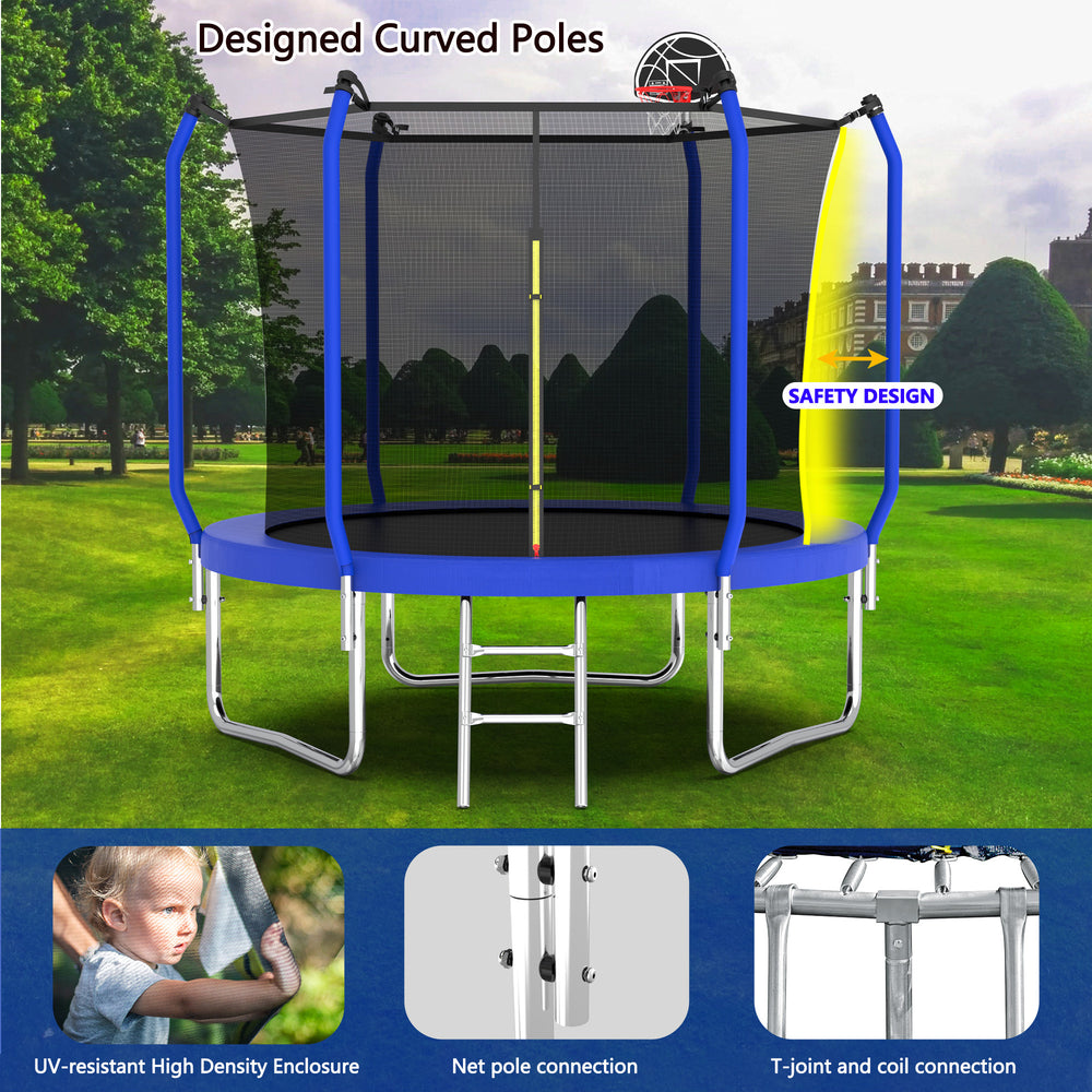 Bounce & Shoot Trampoline with Safety Net