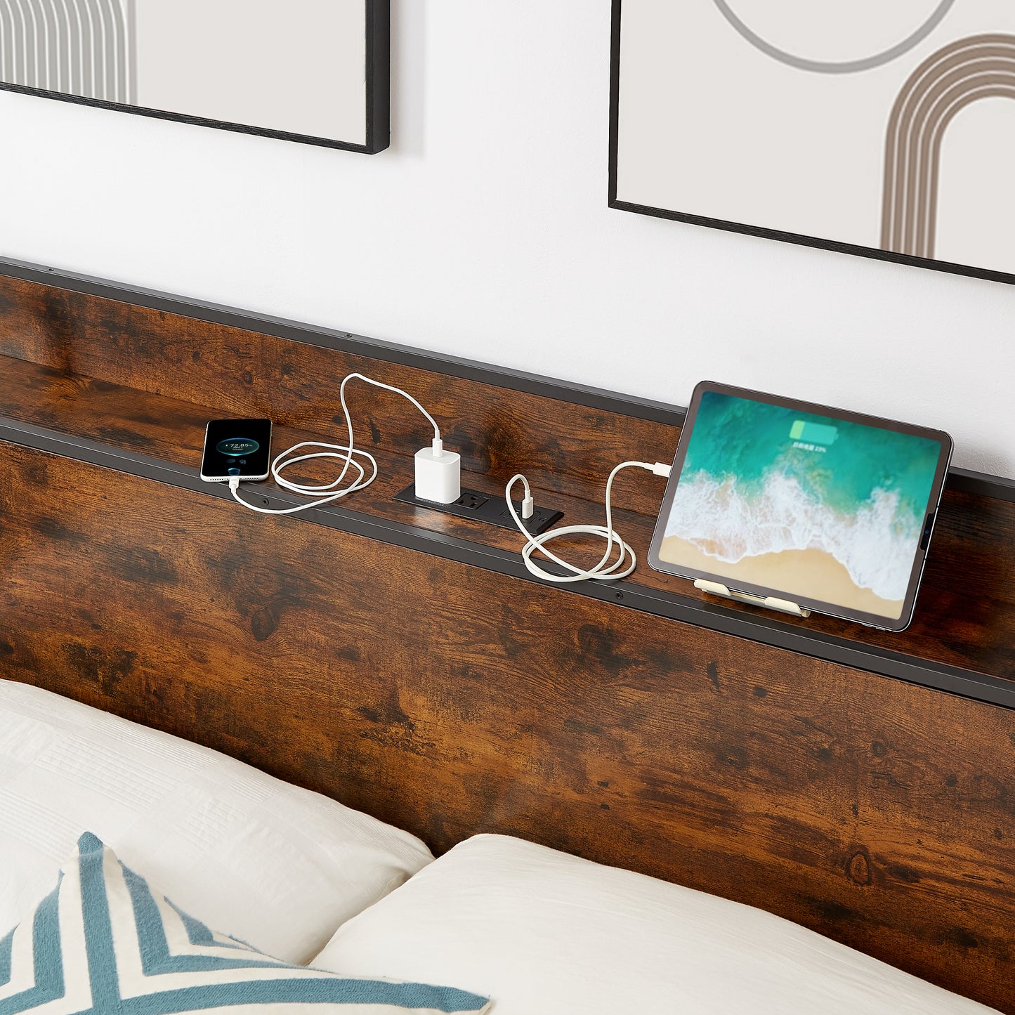 Smart Charge Queen Bed Frame