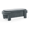 Chic Chenille Storage Bench