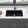 Sleek Black Quartz Workstation Sink