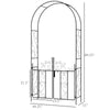 Charming Garden Arch with Gate - Perfect for Climbing Plants & Weddings