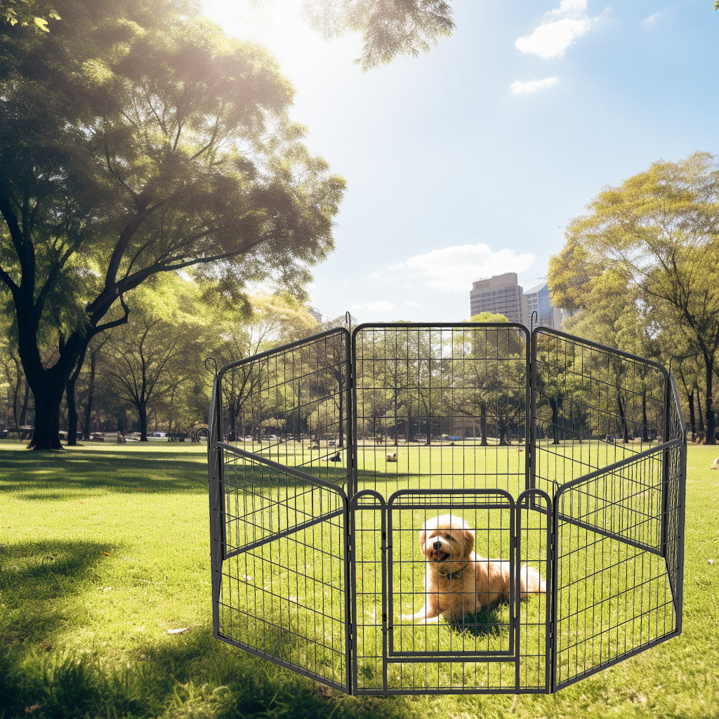 Ultimate Pet Playpen with Door - Sturdy Indoor/Outdoor Dog Fence