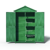 Garden Haven Wood Shed – Stylish Storage for Tools & More!