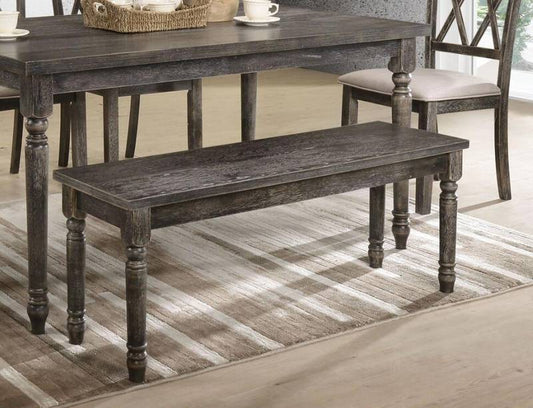 Weathered Gray Claudia Bench