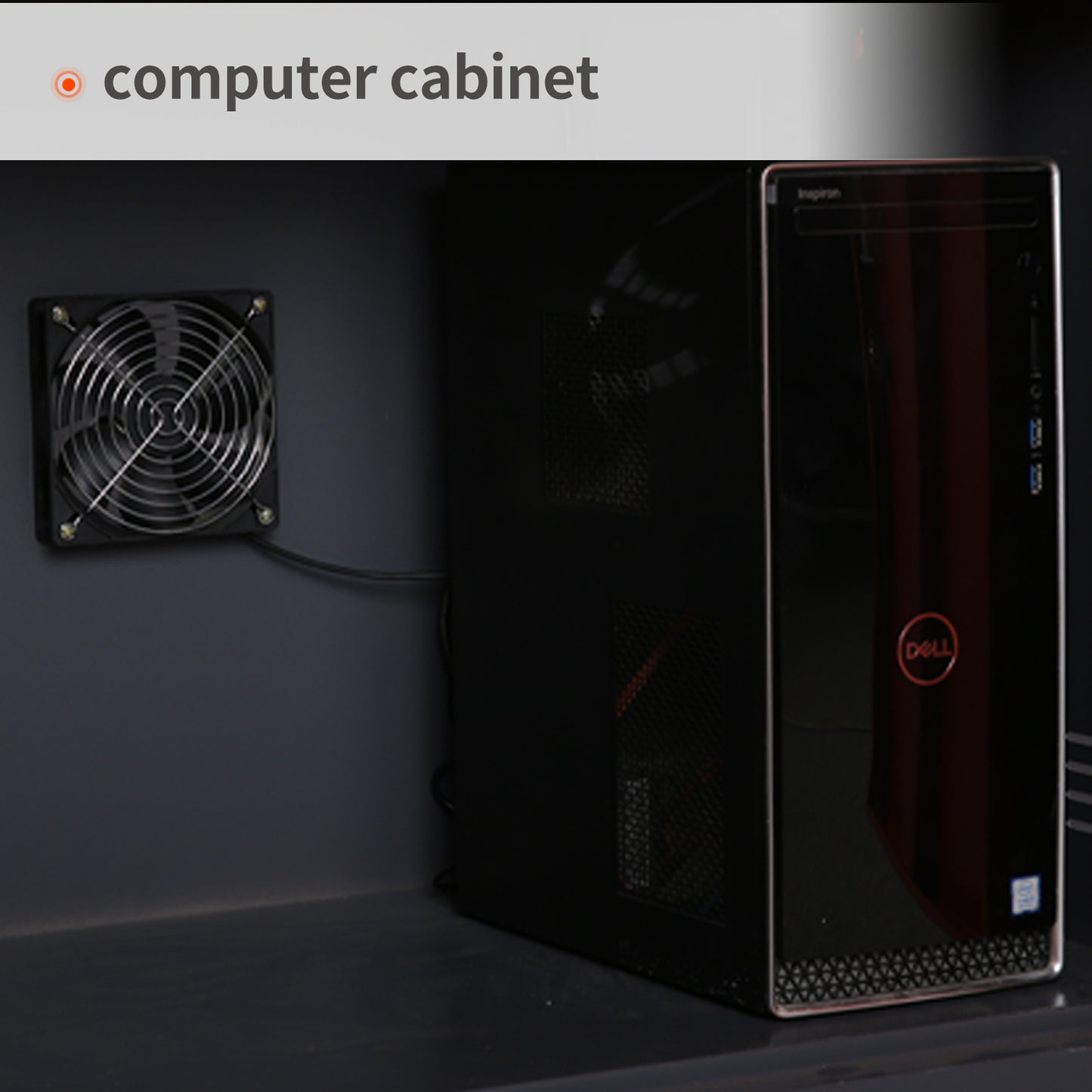 Mobile Metal PC Cabinet - Secure and Stylish Monitor Enclosure