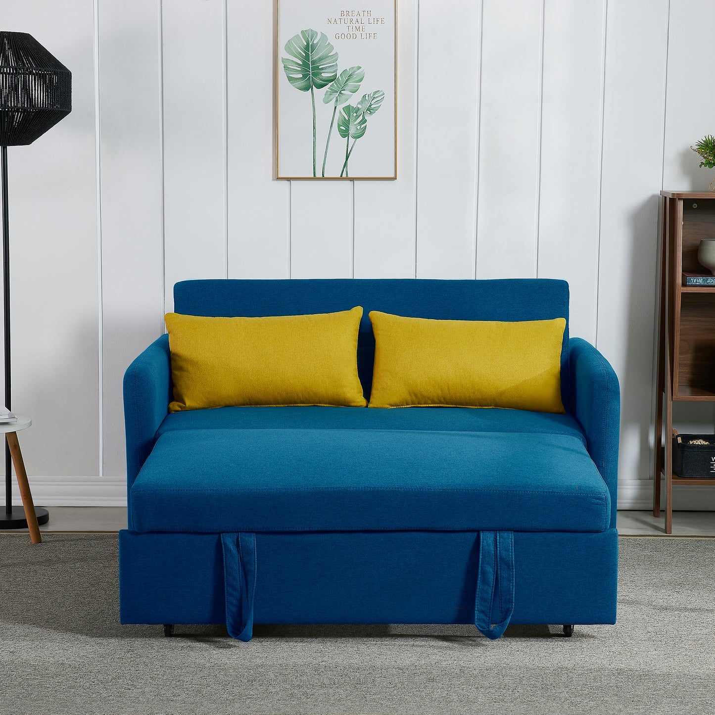 Cozy Blue Twins Sofa Bed