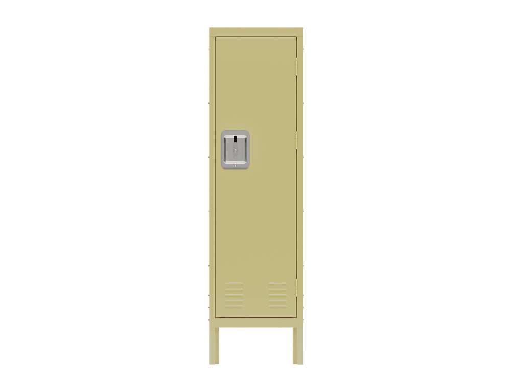 Chic Retro Metal Locker - Yellow Storage Solution