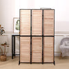 Natural Wooden Folding Room Divider - Stylish Privacy Screen