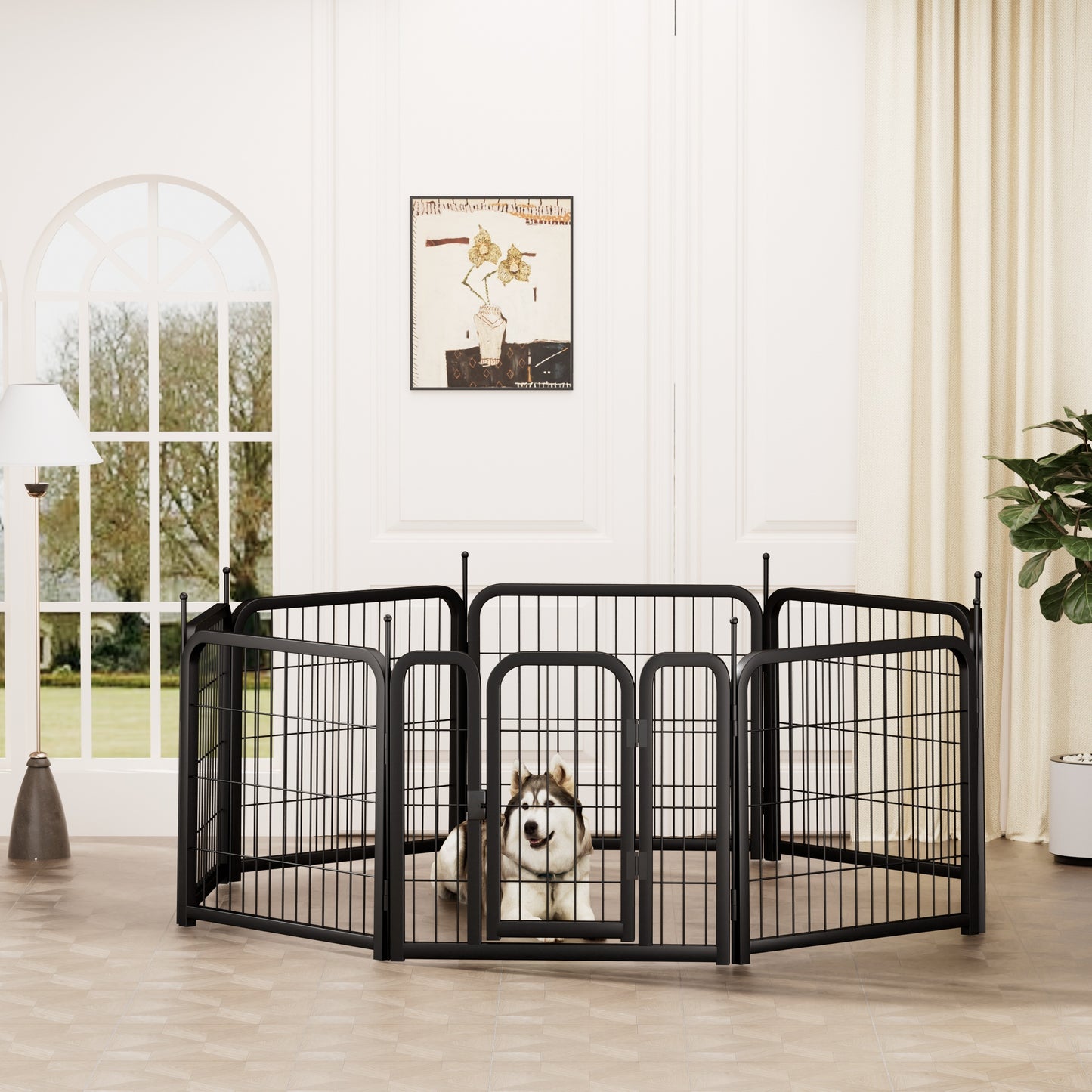 Adventure Pet Playpen - The Perfect Outdoor Space for Small Dogs and Animals