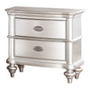 Elegant Glow Nightstand - Classic Design with Two Drawers