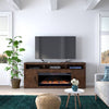 Whiskey Finish Electric Fireplace TV Stand