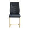 Chic Faux Leather Dining Chairs Set