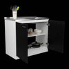 Sleek Utility Sink with Cabinet