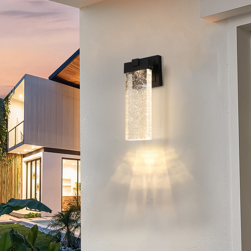 Crystal Clear Outdoor LED Wall Lights - Stylish & Versatile