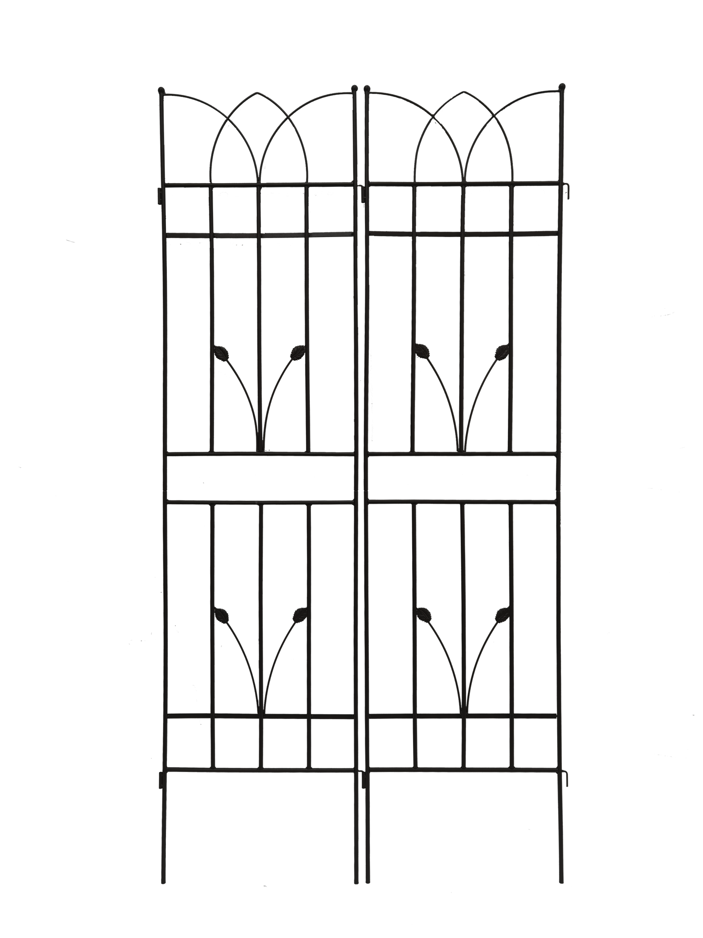 Stylish Metal Garden Trellis Set for Climbing Plants