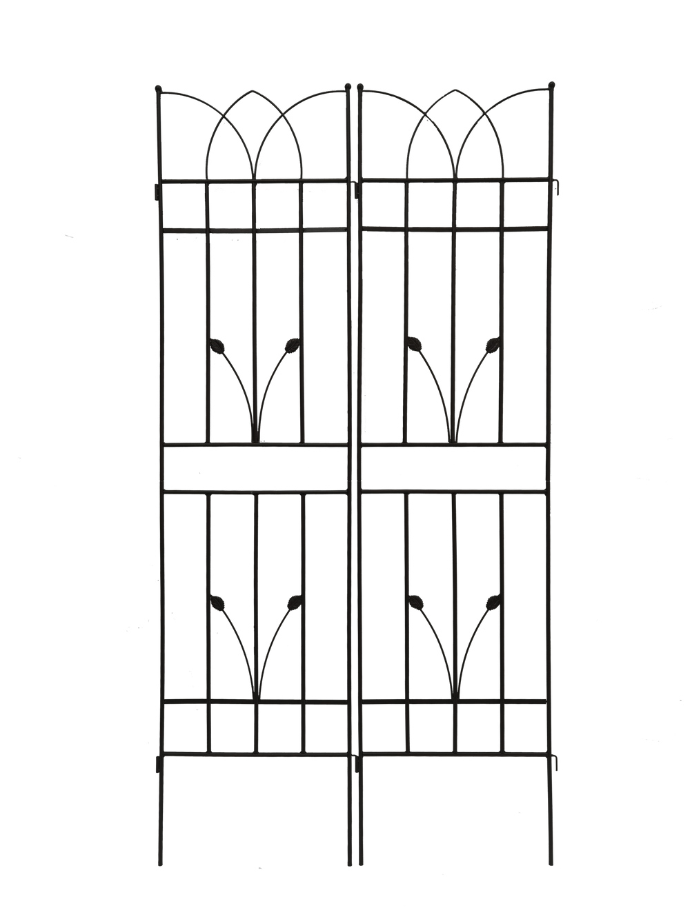 Stylish Metal Garden Trellis Set for Climbing Plants